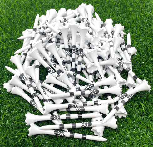 NorthPointe Skull and Crossbones Golf Tees, Plastic, 3 1/4-100 Tees in Bulk