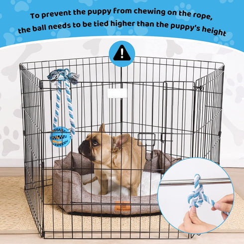 ChengFu Interactive Dog Toys, Crate Training Aids for Puppies, Peanut Butter Treat Dispenser Toys