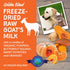 Freeze Dried Raw Goats Milk with Probiotics for Dogs & Cats (Golden Blend), Organic USA Veggies & Fruits, High Protein, Digestible Goat Milk Powder, Dog & Cat Food Toppers