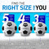 Franklin Sports Soccer Balls - Youth + Adult - Size 3, 4 + 5 - Single + Bulk Packs - Black + White