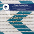 Fresh Kitty Durable XL Jumbo Foam Litter Mat - Phthalate and BPA Free, Water Resistant, Easy Clean, Chevron, Blue/White