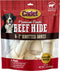Cadet Premium Grade Beef Hide for Dogs, 6"-7" Long Lasting Rawhide Knotted Bones, 4 Pack