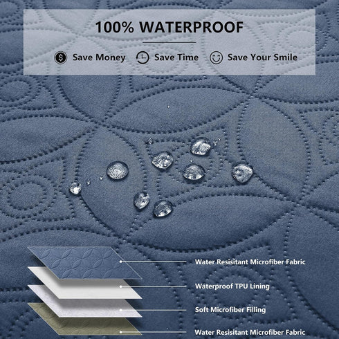 30x30 inches Waterproof Dog Blanket, Small Pet Couch Covers for Sofa, Chair Bed Furniture Protector from Dogs, Washable