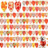 Preboun 100 Pcs Fall Thanksgiving Dog Bandanas Bulk Pumpkin Maple Leaves Bandanas