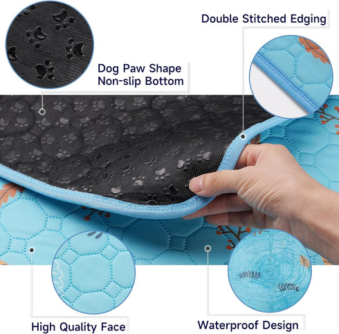 Washable Pee Pads for Dogs, 72"x72", Extra Large Reusable Puppy Training Pads for Indoor Playpen, Waterproof