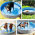 Yaheetech Foldable Dog Bath Pool, Collapsible PVC Outdoor Bathing Tub for Large and Small Dogs (Gray)