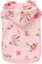 Blueberry Pet Daisy Flower Pullover Dog Sweatshirt, Baby Pink, Back Length 12", Pack of 1
