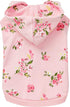 Blueberry Pet Daisy Flower Pullover Dog Sweatshirt, Baby Pink, Back Length 12", Pack of 1