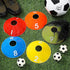 Relaxgiant 10 1-10 Pcs Numbered Sports Disc Cones Soccer Cones with Mesh Carry Bag Flexible Agility Cones Soft Field