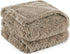 Bedsure Waterproof Dog Blankets for Large Dogs, Calming Cat Blanket, Washable Faux Fur Pet Throw, 60"x80", Brown