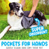 2 Pcs Microfiber Dog Towels for Drying, Includes Silicone Pet Brush, Pet Towels for Dogs