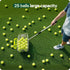 29"43" 25 1.53 YooKoo Rolling Tennis Ball Picker, Adjustable Tennis Ball Hopper, Lightweight and Sturdy, Holds Up