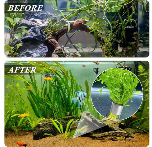 Aquarium Plant Weights Anchors, 30Pcs Metal Anchors, 2.75 Inch Bendable Cuttable Weights for Live Plants