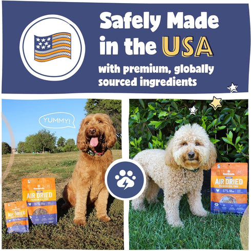 Pawstruck All Natural Air Dried Dog Food w/Real Chicken, Grain Free, High Protein Limited Ingredient, 2lb Bag