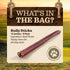 EVER FARM (12", 5 Pack) 100% Pet Odor-Free Standard Bully Sticks Grass-Fed Beef Pizzle Dog Chews, Fully Digestible