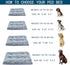 Dog Bed for Medium Small Dogs, Soft Comfortable Mats, Washable Plush Cage Mat, Deluxe Anti-Slip Pet Beds, Grey 36 X 24