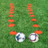 Super Z Outlet Bright Orange Round Cones, Sports Equipment for Fitness Training (20 Pack)