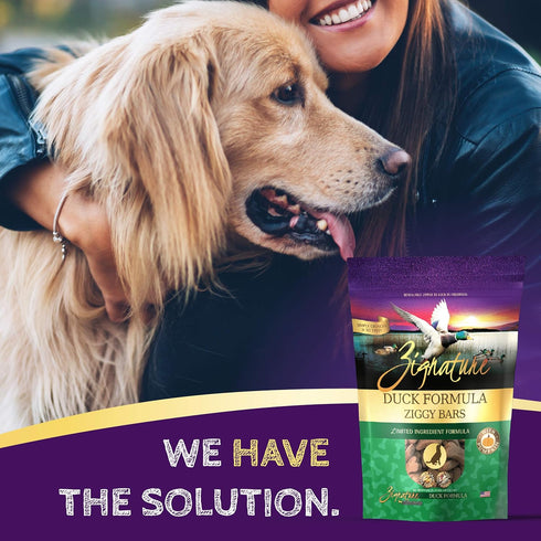 Zignature Duck Limited Ingredient Formula Biscuit Dog Treat, 12oz