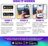 QR Smart Stickers - Stick Digital Notes to Your Things, Blackout 4-Pack Bundle, 32x Stickers