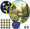 National Geographic Dart Board for Kids, 28" Reversible Dartboard with Sticky Balls, Indoor Dart Game