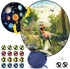 National Geographic Dart Board for Kids, 28" Reversible Dartboard with Sticky Balls, Indoor Dart Game