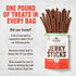 1 lb Rocco & Roxie Beef Jerky Dog Treats | Soft Training Snacks Made in USA | High Value Beef Jerky for Dogs, Small