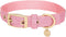 Blueberry Pet Designer Adjustable Dog Collar, Mixed Metallic Thread in Dazzling Tinsel Pink, Neck 7.5-10", for Small