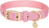 Blueberry Pet Designer Adjustable Dog Collar, Mixed Metallic Thread in Dazzling Tinsel Pink, Neck 7.5-10", for Small