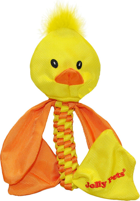 Jolly Pets Flathead Tug/Squeak Dog Toy, Duck, Small (FHD5)