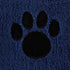 Bone Dry Pet Grooming Towel Collection, Absorbent Microfiber X-Large, 41x23.5", Embroidered Navy.
