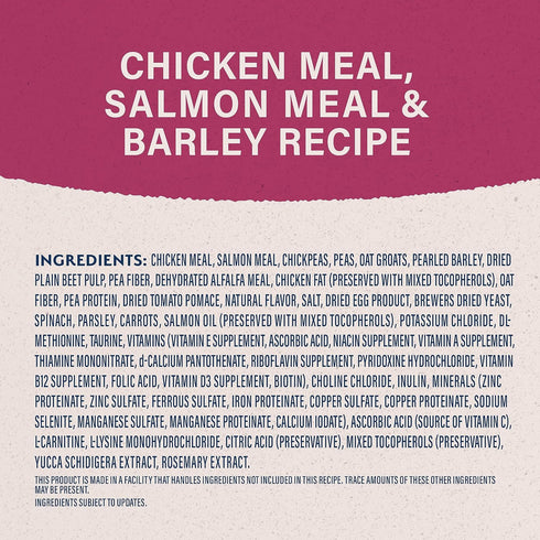 Natural Balance Original Ultra Fat Dogs, Chicken Meal, Salmon Meal & Barley Recipe, Adult Dry Dog Food, 4 lbs.