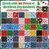 100 Paterr Pieces Dog Bandanas Bulk Christmas Pet Handkerchief Soft Dog Cute Triangle Bibs Kerchief Adjustable Washable
