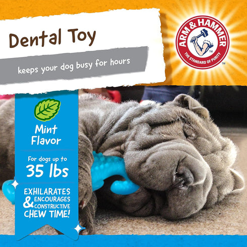 Arm & Hammer for Pets Nubbies Dental Toys, Gator Dental Chew Toy for Dogs, Reduces Plaque & Tartar