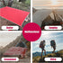 NEAR ZERO Waterproof Camping Tarp - 2 Person Tent Footprint, 6 Oz Ultralight 20D Ripstop Nylon, Red (7x4.2 feet)