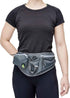 Pack Blueberry Style Grey Bumbag Waist Bag Fanny for Walking Running - Built-in Poop Bag Holder, Dog Treat Pouch