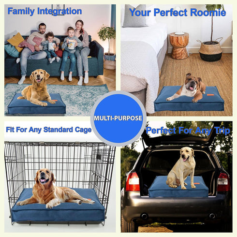 Dog Bed, Crate Bed Orthopedic for Medium and Large Dogs, Soft, Warm, Durable, Removable Washable Cover