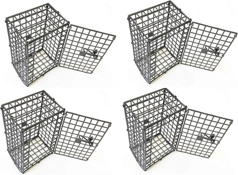 KUFA 4-Pack of 7"x5"x3.5" Foldable Plastic Crab Trap Bait case EL-10x4