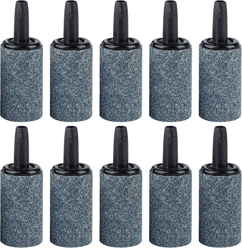 Pawfly Aquarium Air Stone 1 Inch - Fish Tank Aerator Bubble Diffuser for Nano Air Pumps (10 Pack)
