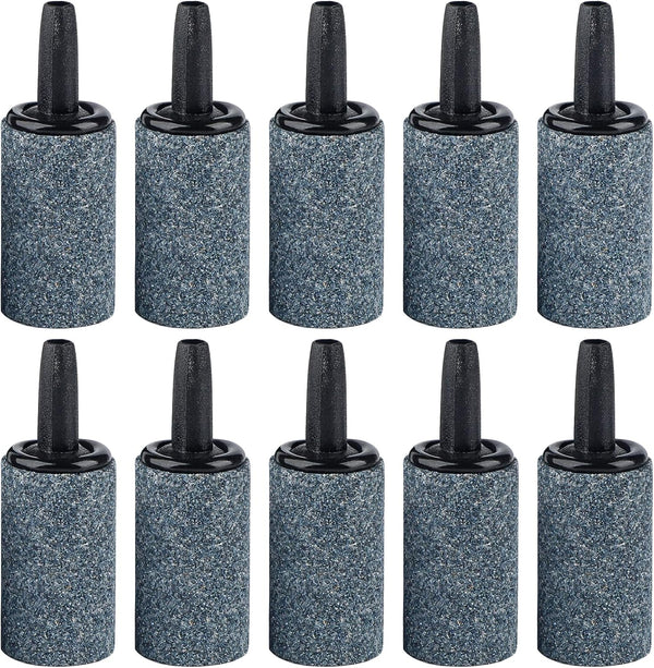 Pawfly Aquarium Air Stone 1 Inch - Fish Tank Aerator Bubble Diffuser for Nano Air Pumps (10 Pack)
