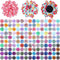 Sadnyy 150 Pcs Dog Collar Bows for Dogs, Multi Color Pet Flower Bow Ties for Puppy Dog Cat Collar Grooming Accessories