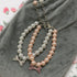 2 Pcs Dog Cat Pearl Collar Necklace, Fancy Rhinestone Bone Jewelry for Girl Cat Puppy Dogs (Pink+White)