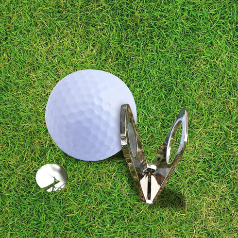Magnetic Cigar Holder Golf Divot Marker Tool - Portable Clip for Golf Cart, Multipurpose Cigar Rest