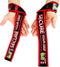Grip Power Pads PRO Level Cotton Lifting Straps - Neoprene Wrist Pad Support & Silicone Grip, 24" Long, 2" Wide