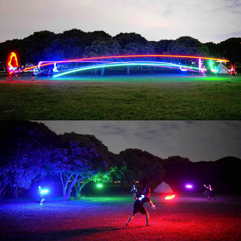 TOSY Flying Disc - 16 Million Color RGB Frisbee, 36 or 360 LEDs, Rechargeable, Smart Modes, Fun Gift for