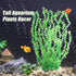 Large Plastic Aquarium Plants, Tall 20.47" Green Decor, Big Aquarium Plants for Fish Tanks (2pcs)