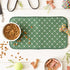 10x18, Bone Dry Machine Washable, Ultra Absorbent Pet Mat, Hunter Green Trellis Print