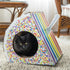 Kitty City Rainbow Cake Slice Cat Scratcher