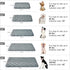 Dog Crate Mats, Soft Washable Kennel Pads with Anti-Slip Bottom for Large Medium Dogs, 35x22, Grey