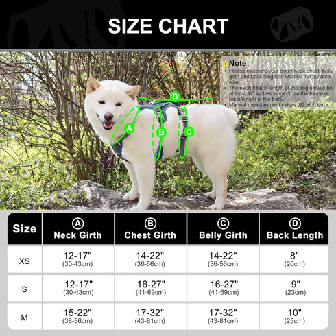 Escape Proof Puppy Harness for Small Dogs - Waterproof Reflective Breathable Vest with Handle for Daily Walking,
