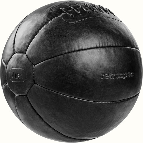 4, 6, 8, 10, 12, 14, 16, 20, 25, 30 lbs, Core Weighted Medicine Ball Soft Touch Vegan Leather with Sturdy Grip